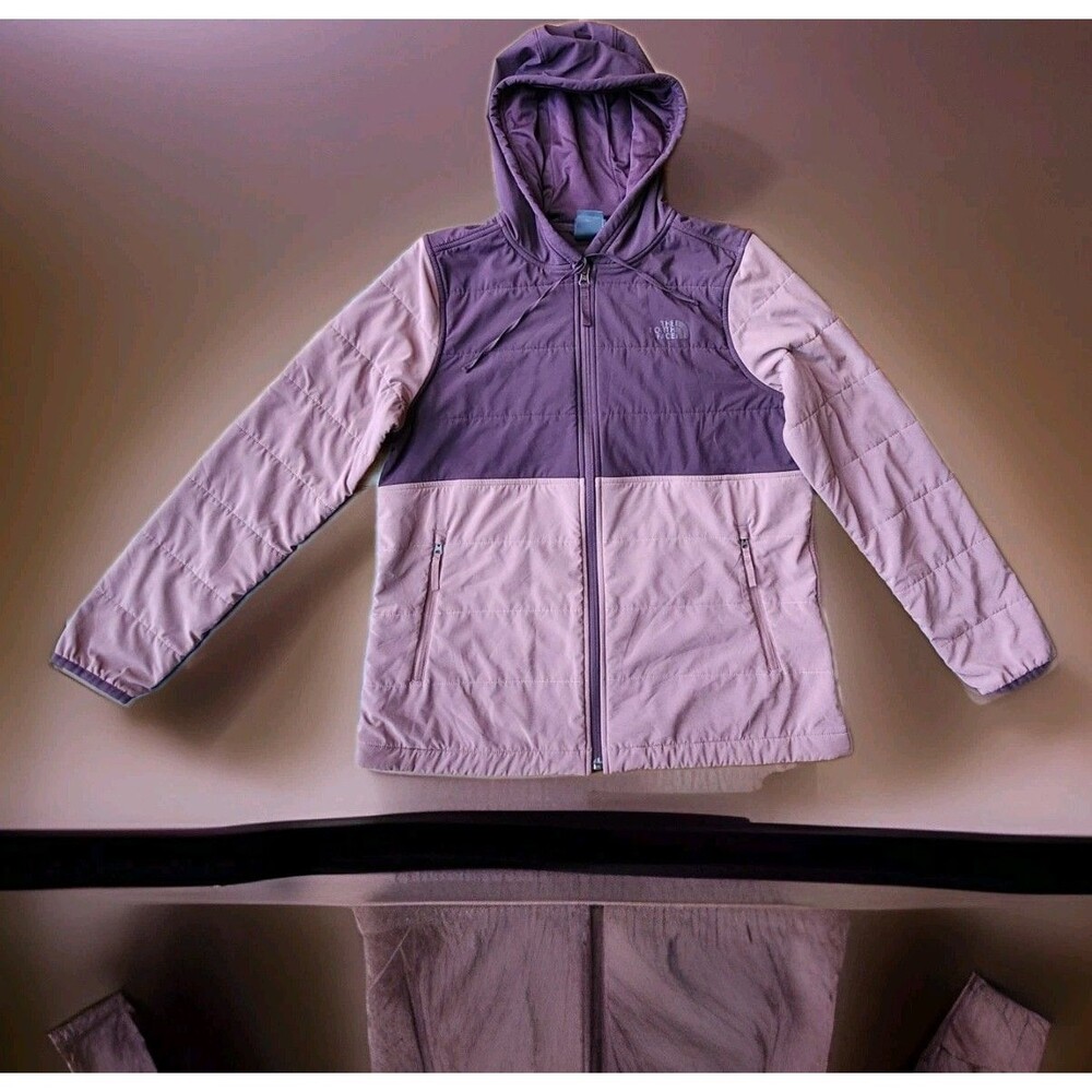 The North Face Women’s 2 Color Purple Full Zip Pockets Thin Jacket Size Medium